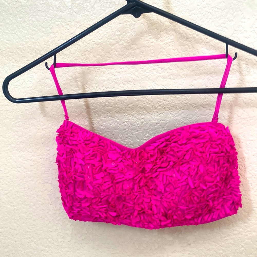 Pink swim top